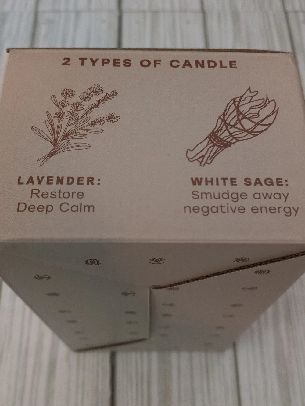 Almeara Space Cleansing Kit Soy Wax Candle Combo Lavender & White Sage